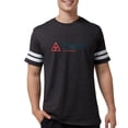 thumbnail image 1 of CafePress - Triangle Education Foundation Tagline T Shirt - Mens Football Shirt, 1 of 4