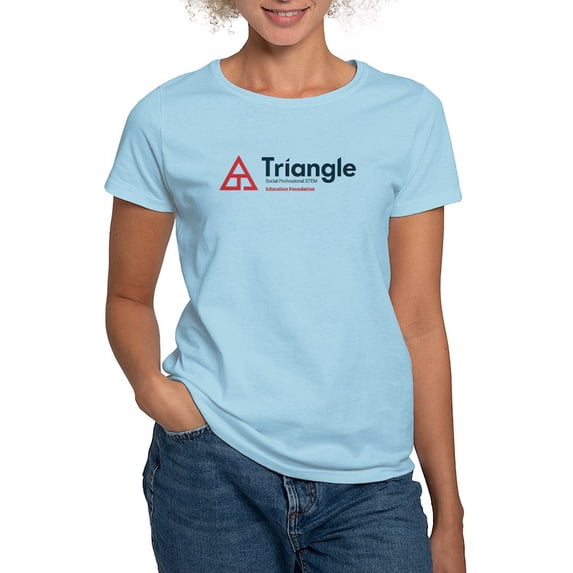 CafePress - Triangle Education Foundation Tagline T Shirt - Women's Classic T-Shirt