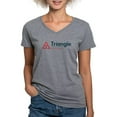 thumbnail image 1 of CafePress - Triangle Education Foundation Tagline T Shirt - Women's V-Neck Dark T-Shirt, 1 of 4
