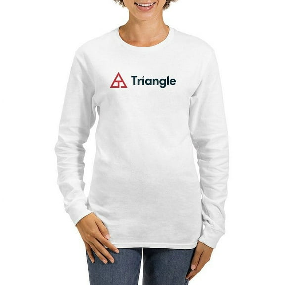 CafePress - Triangle Horizontal Long Sleeve T Shirt - Women's Long Sleeve Graphic Casual T-Shirt