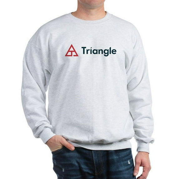CafePress - Triangle Horizontal Sweatshirt - Crew Neck Sweatshirt