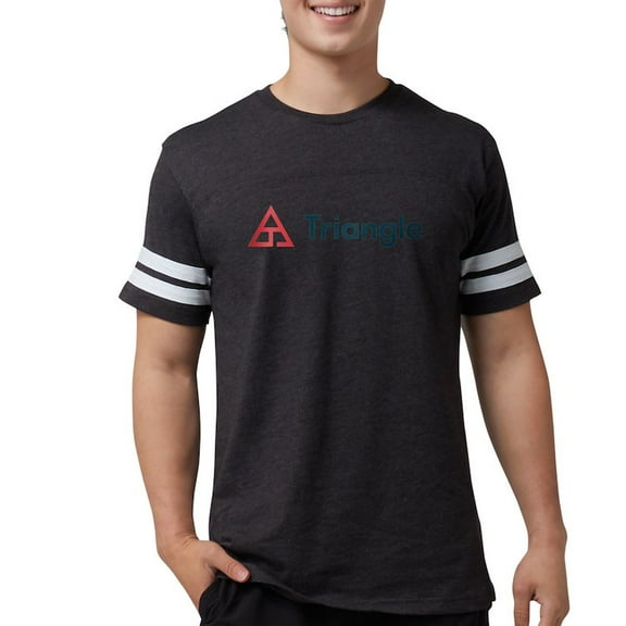 CafePress - Triangle Horizontal T Shirt - Mens Football Shirt