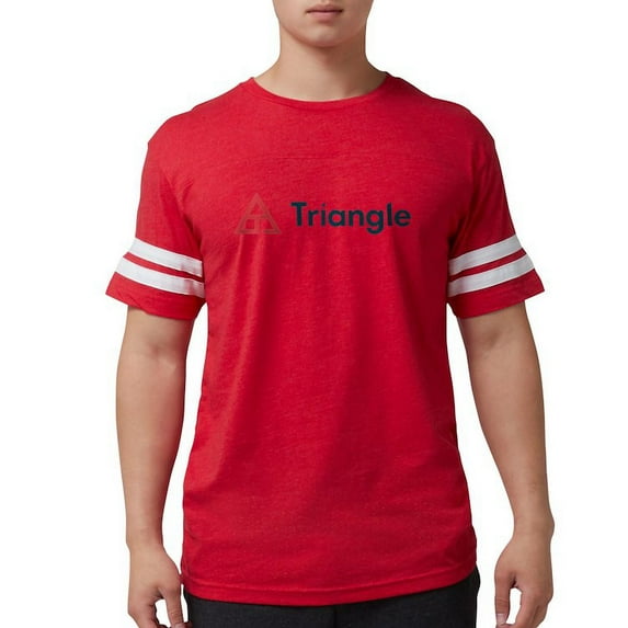 CafePress - Triangle Horizontal T Shirt - Mens Football Shirt