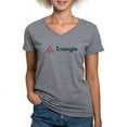 thumbnail image 1 of CafePress - Triangle Horizontal T Shirt - Women's V-Neck Dark T-Shirt, 1 of 4