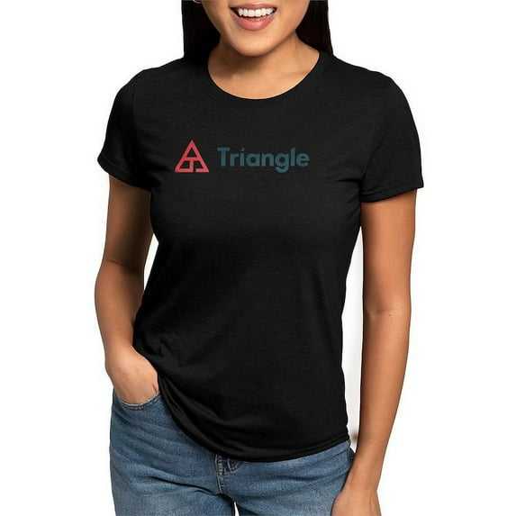 CafePress - Triangle Horizontal T Shirt - Womens Tri-blend T-Shirt