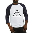 thumbnail image 1 of CafePress - Triangle Icon Baseball Jersey - Cotton Baseball Jersey, 3/4 Raglan Sleeve Shirt, 1 of 4