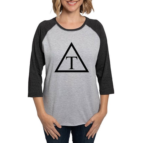 CafePress - Triangle Icon Long Sleeve T Shirt - Womens Baseball Tee