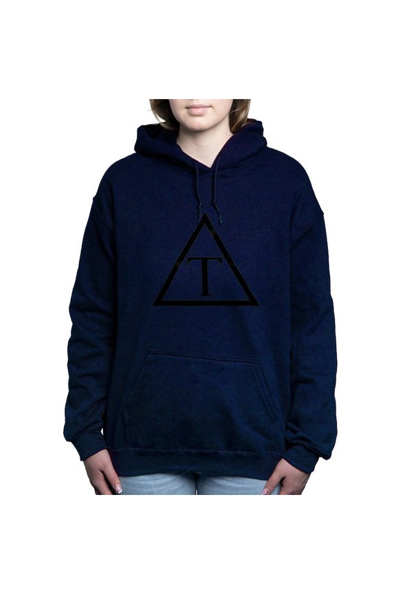 - Triangle Icon Sweatshirt - Pullover Hoodie, Classic & Comfortable Hooded Sweatshirt