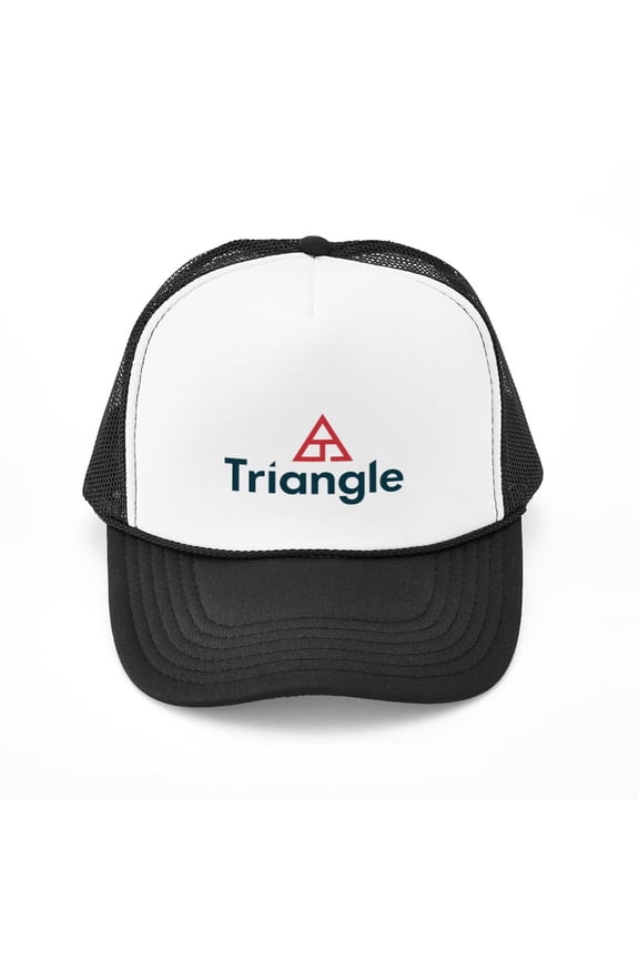 - Triangle Logo - Adjustable Unisex Printed Trucker Hat with Mesh Back