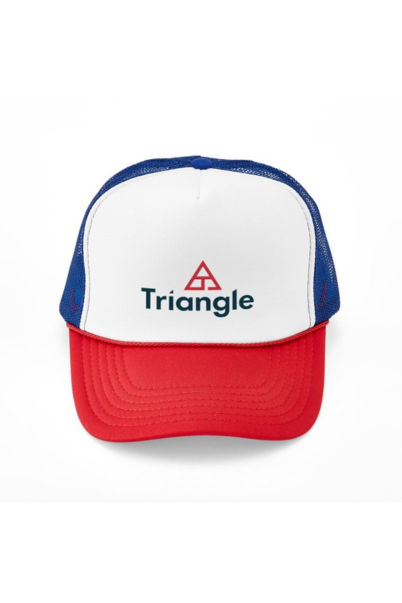 - Triangle Logo - Adjustable Unisex Printed Trucker Hat with Mesh Back