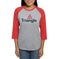 thumbnail image 1 of CafePress - Triangle Logo Long Sleeve T Shirt - Womens Baseball Tee, 1 of 4