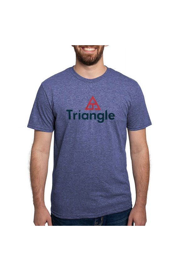 - Triangle Logo T Shirt - Mens Tri-blend T-Shirt