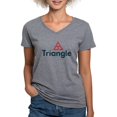 thumbnail image 1 of CafePress - Triangle Logo T Shirt - Women's V-Neck Dark T-Shirt, 1 of 4