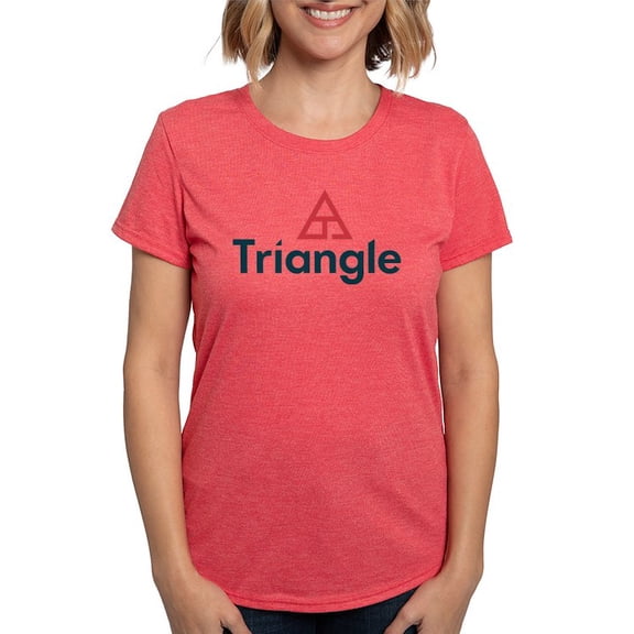 CafePress - Triangle Logo T Shirt - Womens Tri-blend T-Shirt