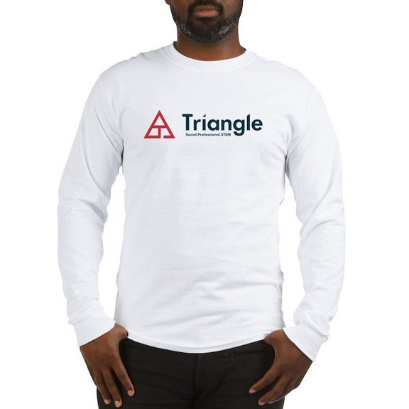 CafePress - Triangle Tagline Horizontal Long Sleeve T Shirt - Unisex Cotton Long Sleeve T-Shirt