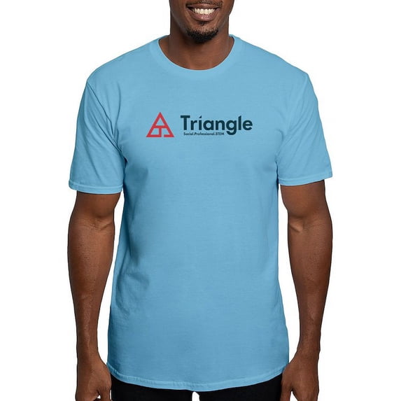 CafePress - Triangle Tagline Horizontal T Shirt - Fitted T-Shirt, Vintage Fit Soft Cotton Tee