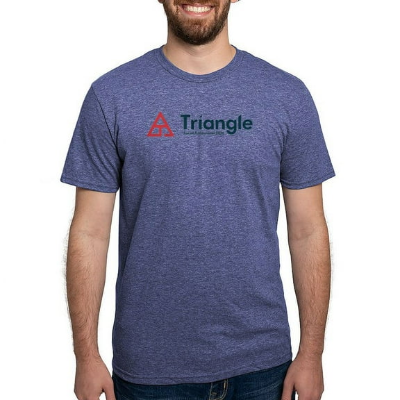 CafePress - Triangle Tagline Horizontal T Shirt - Mens Tri-blend T-Shirt