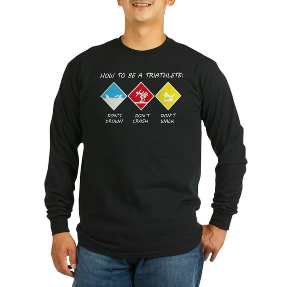 CafePress - Triathlete Long Sleeve Dark T Shirt - Long Sleeve Dark T-Shirt
