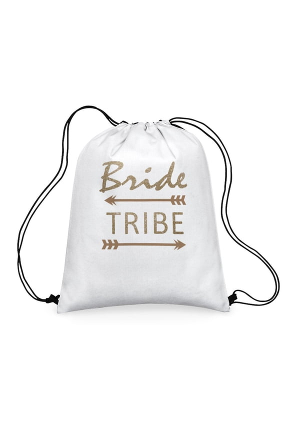 - Tribal Arrows Bride Tribe - Colorful 16"x20" Drawstring Bag