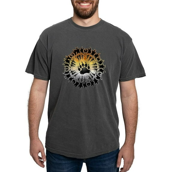 CafePress - Tribal Bear Pride Paw T Shirt - Mens Comfort Colors Shirt