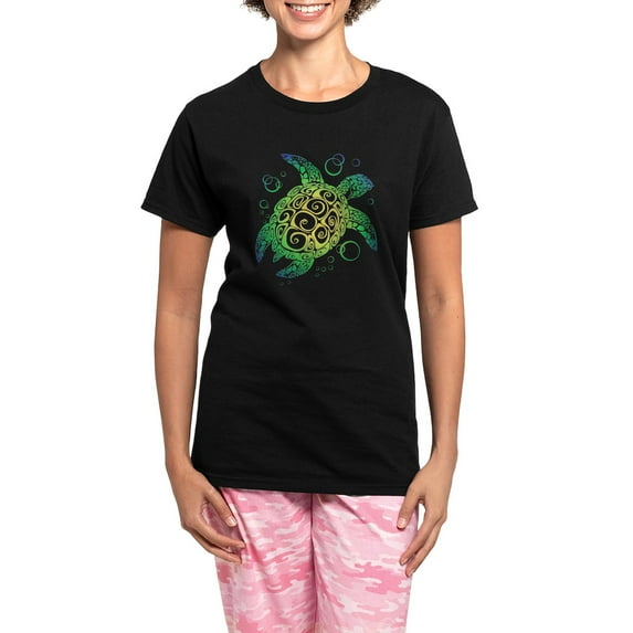 CafePress - Women's Dark Pajamas - Women's Short Sleeve Print T-Shirt and Pants Dark Cotton Pajama Set