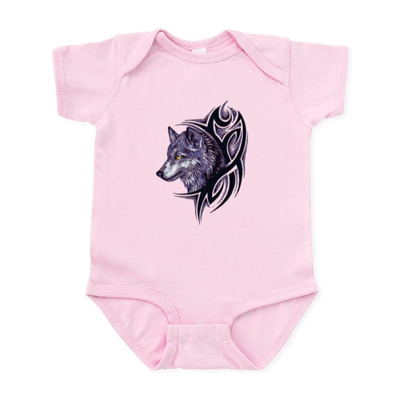 CafePress - Tribal Wolf Infant Bodysuit - Baby Light Bodysuit, Size Newborn - 24 Months