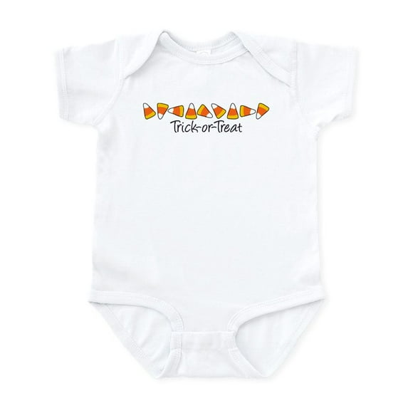 CafePress - Trick Or Treat (Candy Corn) Infant Bodysuit - Baby Light Bodysuit, Size Newborn - 24 Months