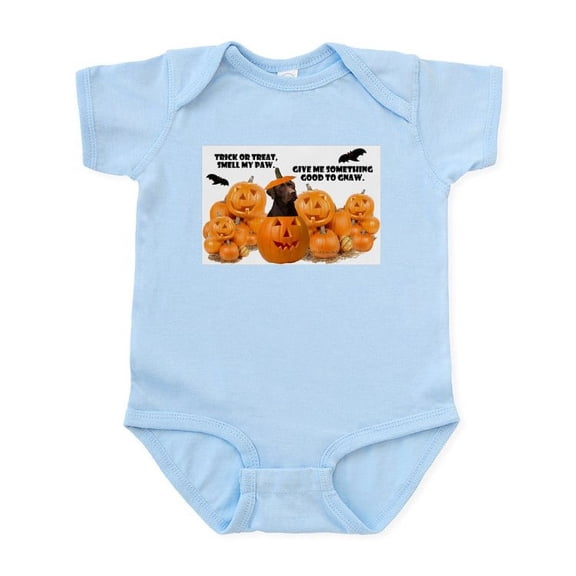 CafePress - Trick Or Treat Chocolate Lab Infant Bodysuit - Baby Light Bodysuit, Size Newborn - 24 Months