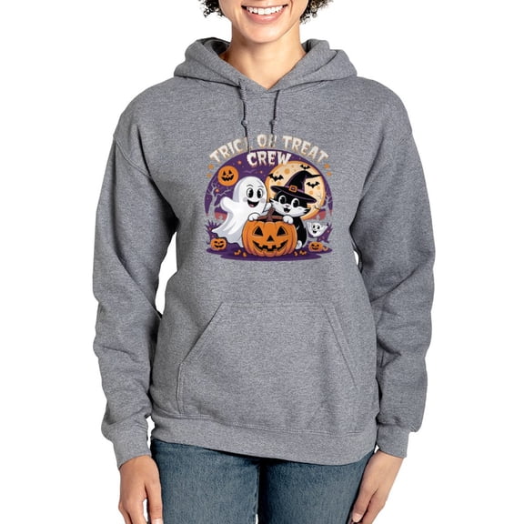 CafePress - Trick Or Treat Crew Halloween Fun Design - Pullover Hoodie, Classic & Comfortable Hooded Sweatshirt