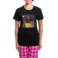 thumbnail image 1 of CafePress - Trick Or Treat Women's Dark Pajamas - Women's Short Sleeve Print T-Shirt and Pants Dark Cotton Pajama Set, 1 of 7