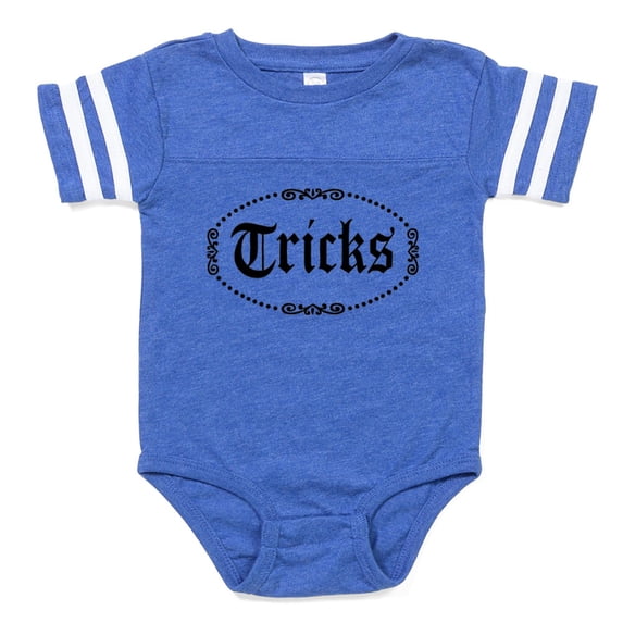CafePress - Tricks_Wh - Cute Infant Baby Football Bodysuit