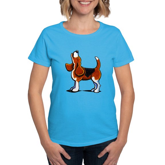 CafePress - Tricolor Beagle Bay T Shirt - Women's Traditional Fit Dark T-Shirt