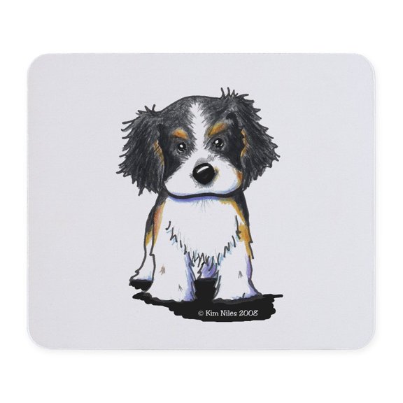 CafePress - Tricolor CKC Spaniel Mousepad - Non-slip Rubber Mousepad, Gaming Mouse Pad