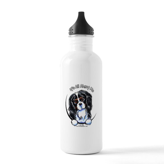 CafePress - Tricolor CKCS IAAM Stainless Water Bottle 1 - Stainless Steel Water Bottle, Sports Bottle, 1.0L