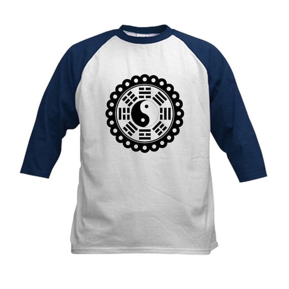 CafePress - Trigram Symbol Kids Baseball Jersey - Kids Cotton Baseball Jersey, 3/4 Sleeve Shirt
