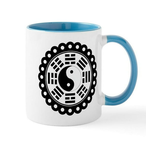 CafePress - Trigram Symbol Mug - 11 oz Ceramic Mug - Novelty Coffee Tea Cup