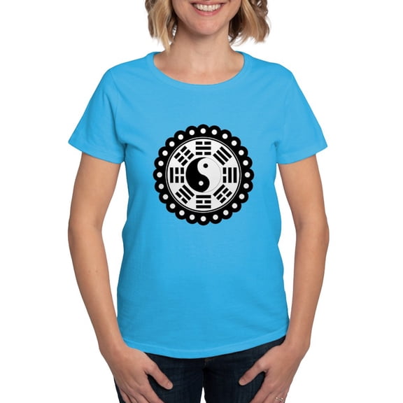 CafePress - Trigram Symbol Women's Dark T Shirt - Women's Traditional Fit Dark T-Shirt