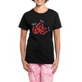 thumbnail image 1 of CafePress - Trio Of Ladybugs Pajamas - Women's Short Sleeve Print T-Shirt and Pants Dark Cotton Pajama Set, 1 of 7