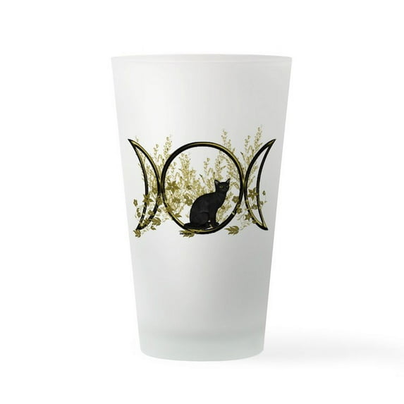 CafePress - Triple Moon Art Series Cat - Pint Glass, Drinking Glass, 16 oz. CafePress