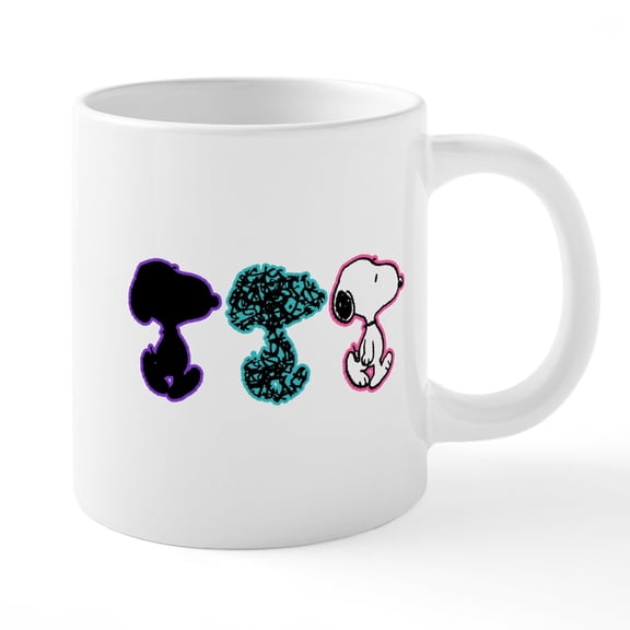 CafePress - Triple Snoopy - 20 Oz White Ceramic Mega Mug