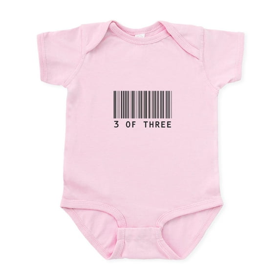CafePress - Triplets Barcode Infant Bodysuit - Baby Light Bodysuit, Size Newborn - 24 Months