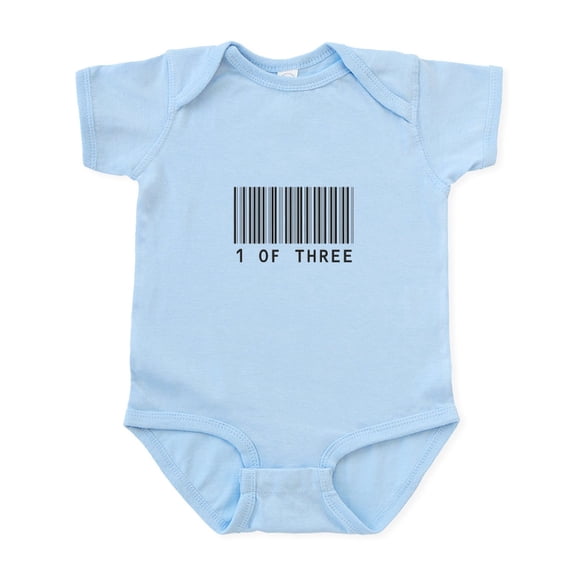 CafePress - Triplets Barcode Infant Bodysuit - Baby Light Bodysuit, Size Newborn - 24 Months