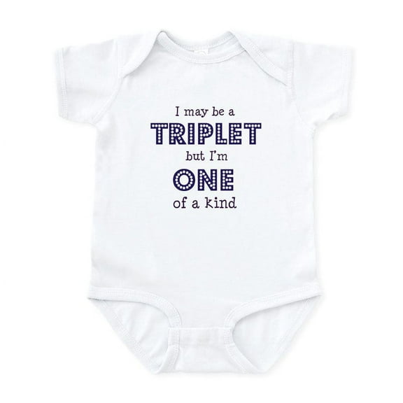CafePress - Triplets One Of A Kind Infant Creeper - Baby Light Bodysuit, Size Newborn - 24 Months