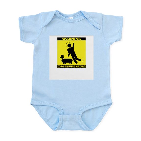 CafePress - Tripping Hazard Corgi - Baby Light Bodysuit, Size Newborn - 24 Months