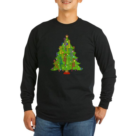 CafePress - Trombone Christmas - Long Sleeve Dark T-Shirt