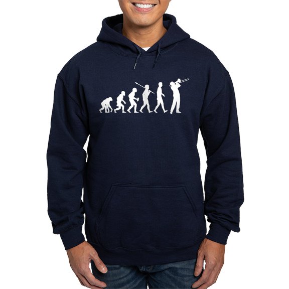 CafePress - Trombone Player Hoodie (Dark) - Pullover Hoodie, Classic, Comfortable Hooded Sweatshirt