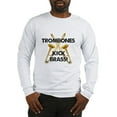 thumbnail image 1 of CafePress - Trombones Kick Brass Long Sleeve T Shirt - Unisex Cotton Long Sleeve T-Shirt, 1 of 4