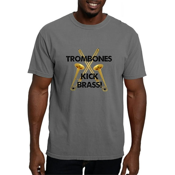CafePress - Trombones Kick Brass T Shirt - Mens Comfort Colors Shirt