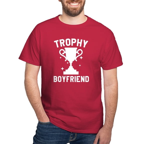 CafePress - Trophy Boyfriend Dark T Shirt - Men's Classic Graphic Cotton T-Shirt