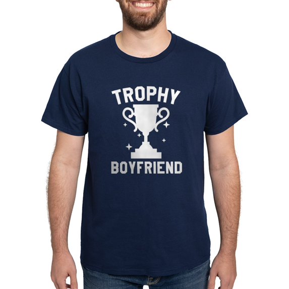 CafePress - Trophy Boyfriend Dark T Shirt - Men's Classic Graphic Cotton T-Shirt